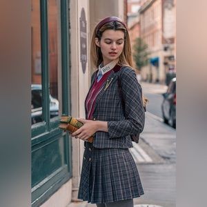 Cute Plaid British Mini Skirt